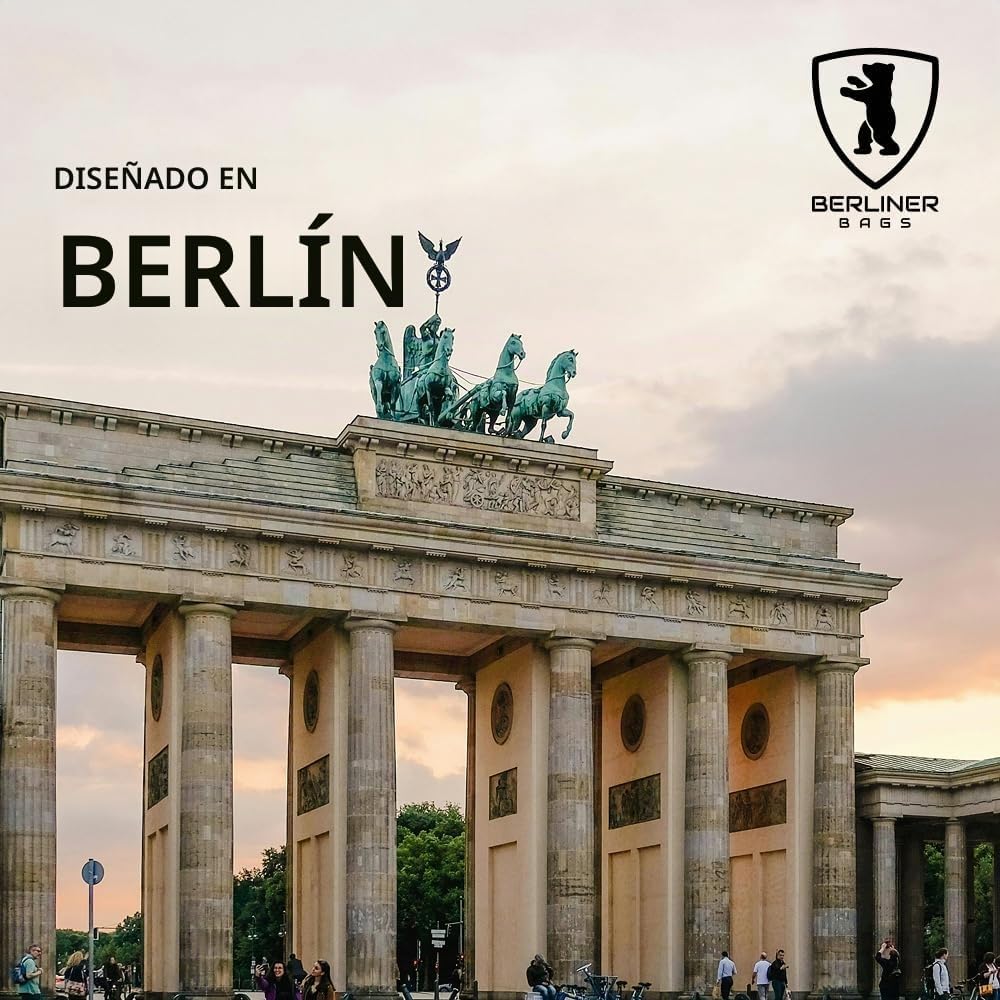 BERLINER BAGS Cartera de cuero genuino Margo, con bloqueo RFID, tar...