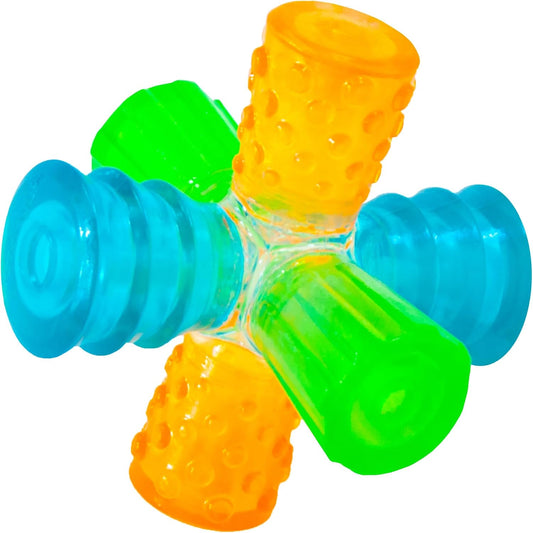 Outward Hound Triple Jack - Juguete interactivo para perro con múlt...