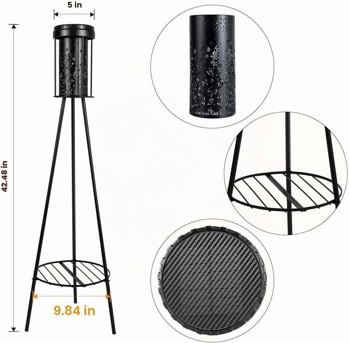 SendaLife Lámparas de piso solares para exterior RGB con cambio de...