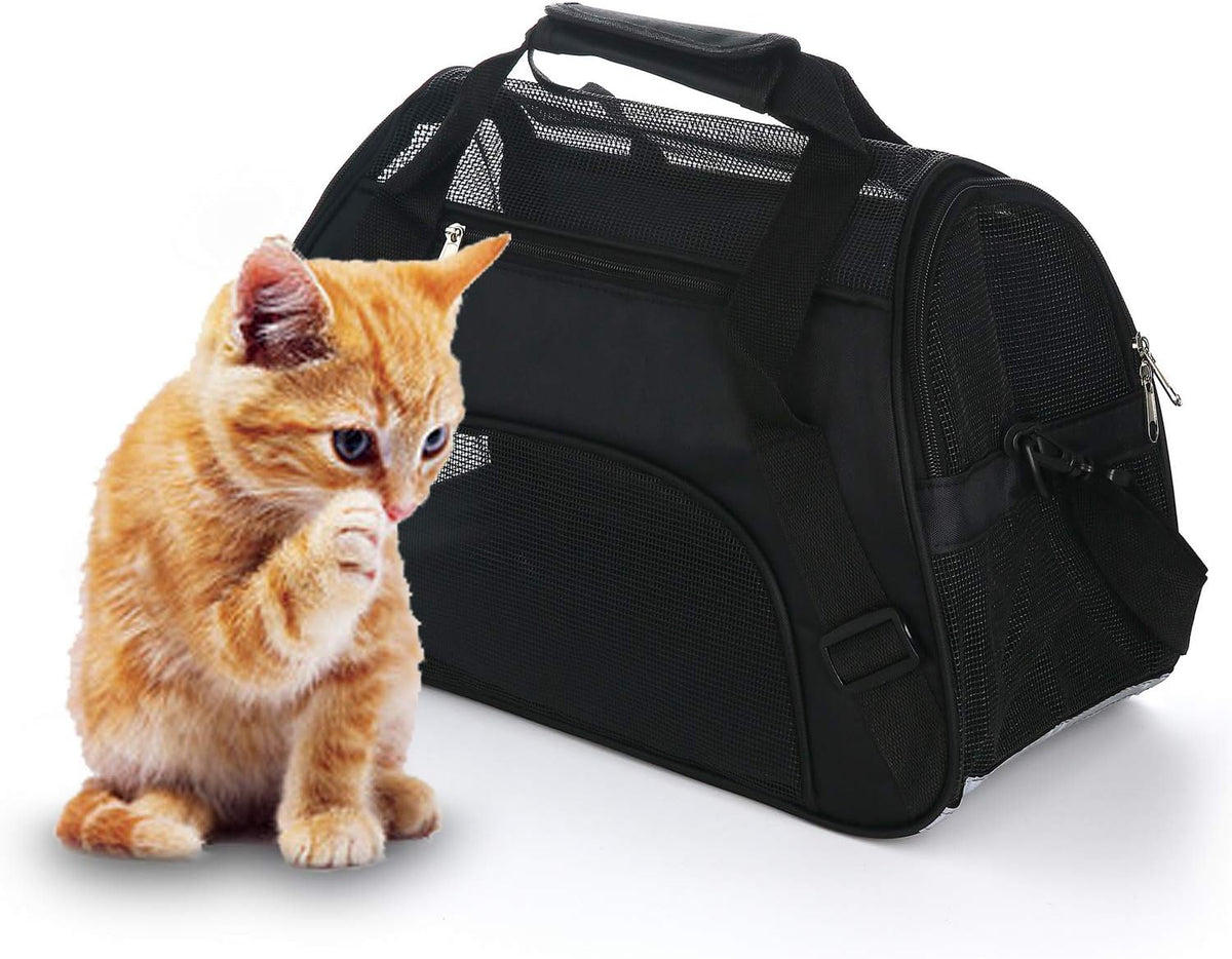 MuchL Transportador de mascotas de lados suaves para gatos, transpo...