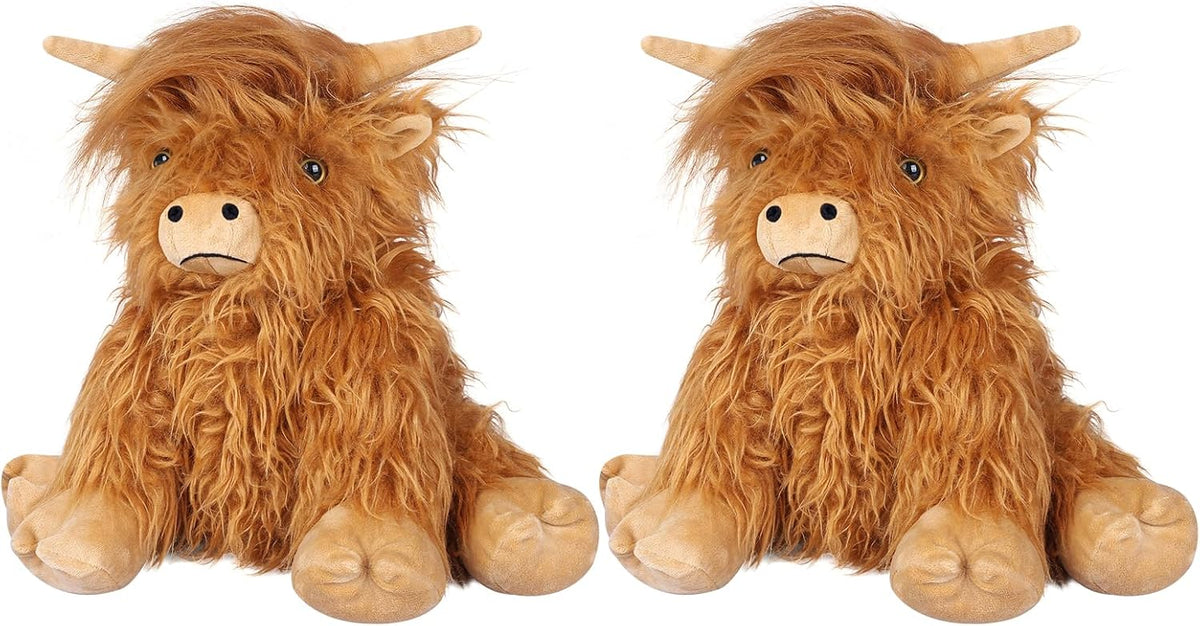 SuzziPals 2 Piezas de Peluche de Vaca Highland Calentable y Enfriab...