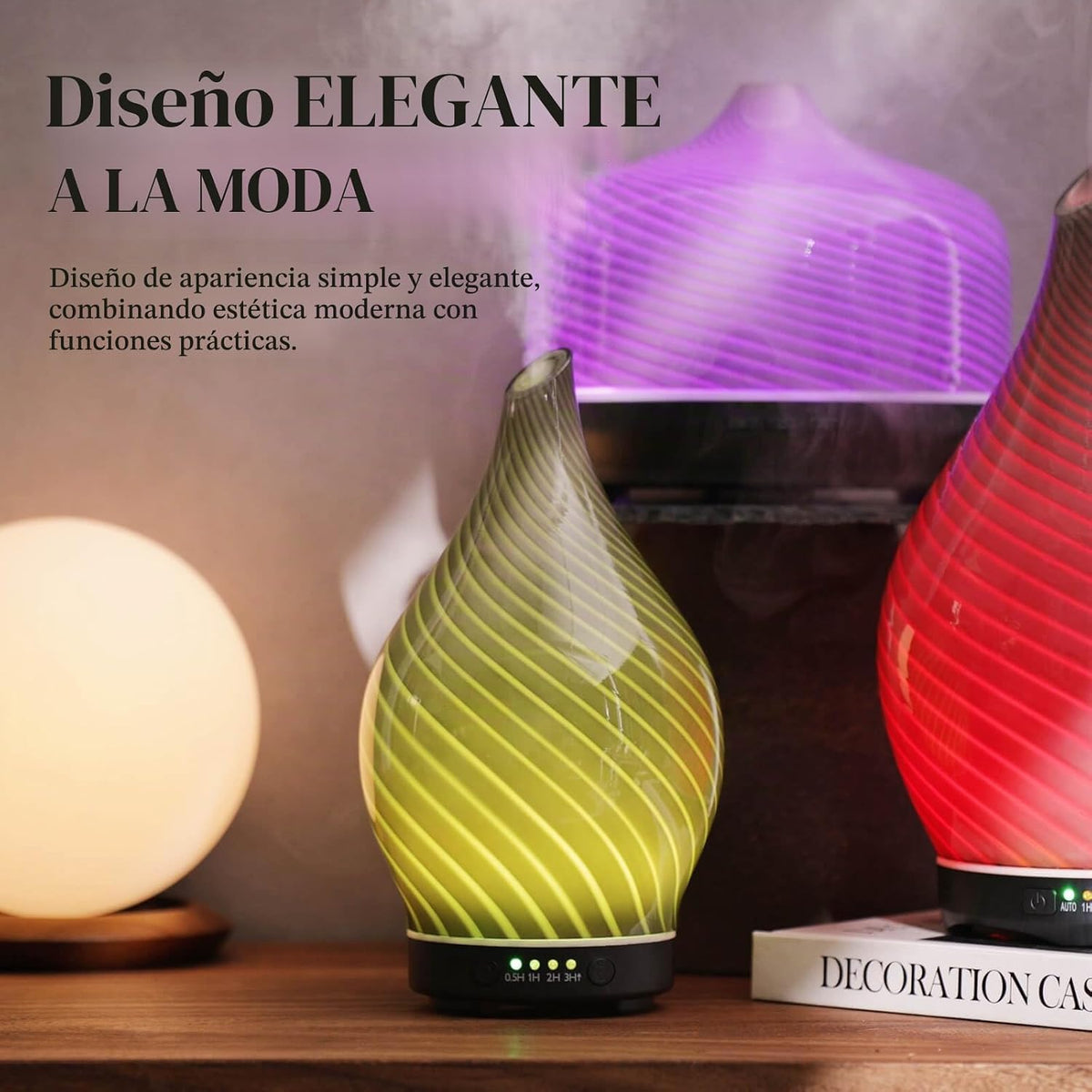 Porseme - Difusor de aceite esencial de 150 ml, difusor de aroma de...