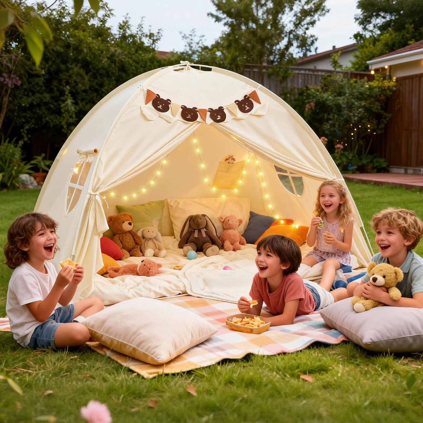 Tienda de campaña de tamaño completo para niños, tienda de campaña...
