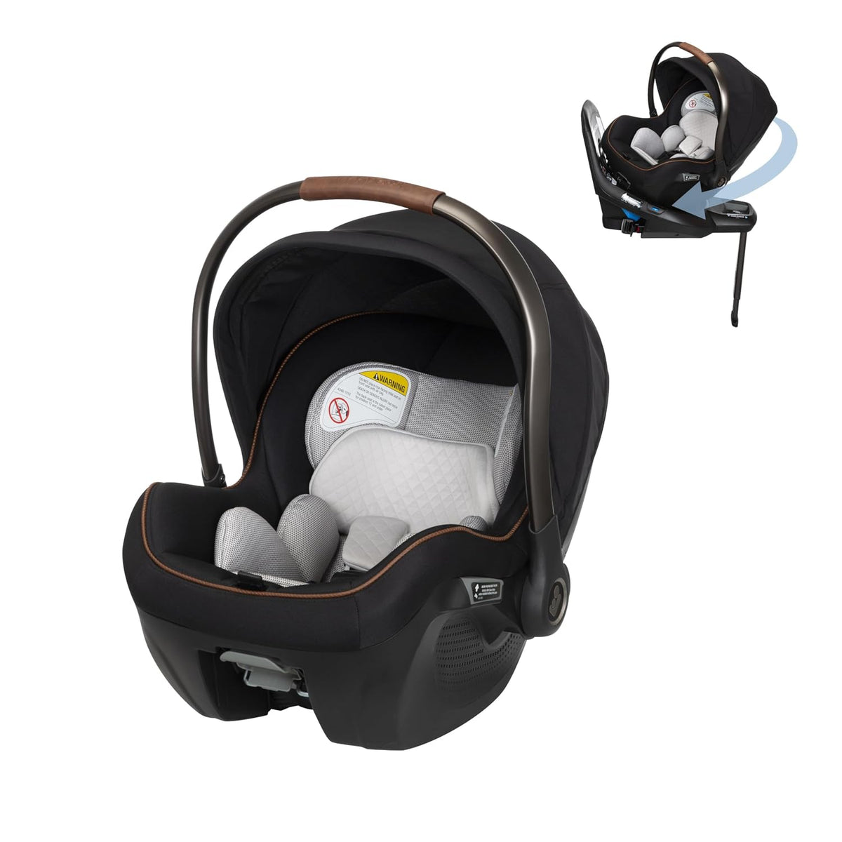 Maxi-Cosi Peri 180 Asiento de coche para bebé giratorio, Onyx Sand