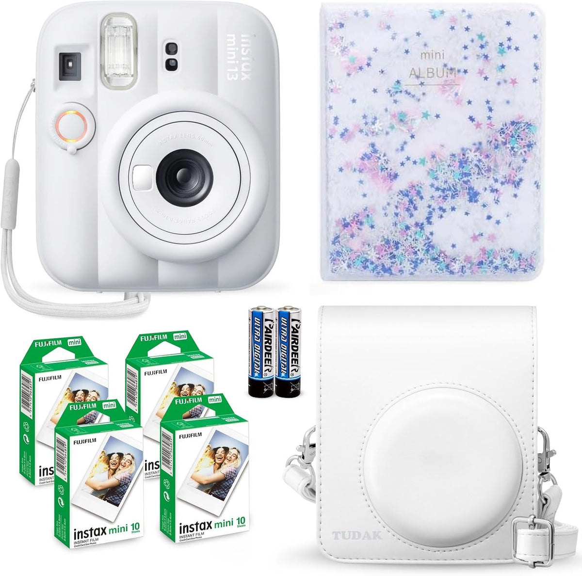 Fujifilm Instax Mini 13 - Cámara instantánea color blanco arcilla +...