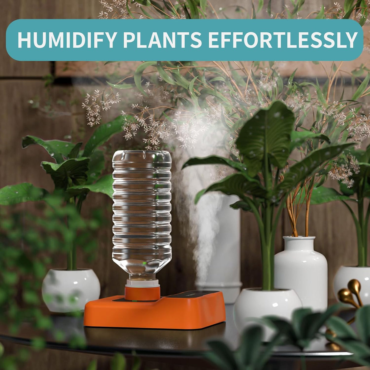 HOMDIS Humidificador de viaje, humidificador portátil para plantas,...