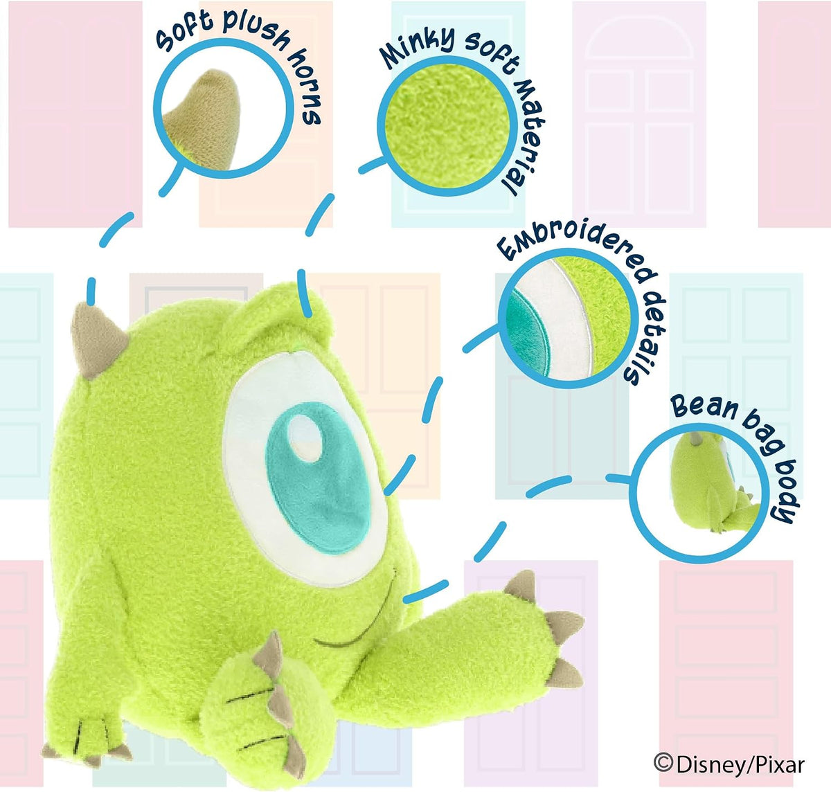 Disney Monsters Inc. Mike Wazowski Cuteeze de Peluche \u2013 Lindo...