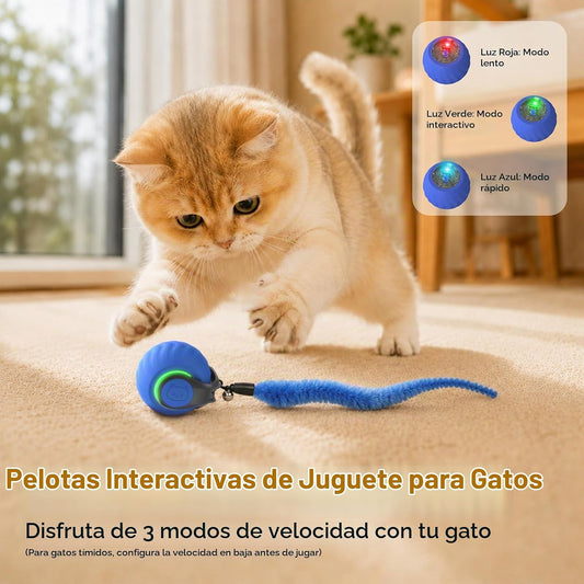 Juguetes interactivos para gatos 2026 con sonidos de pájaros y 3 mo...