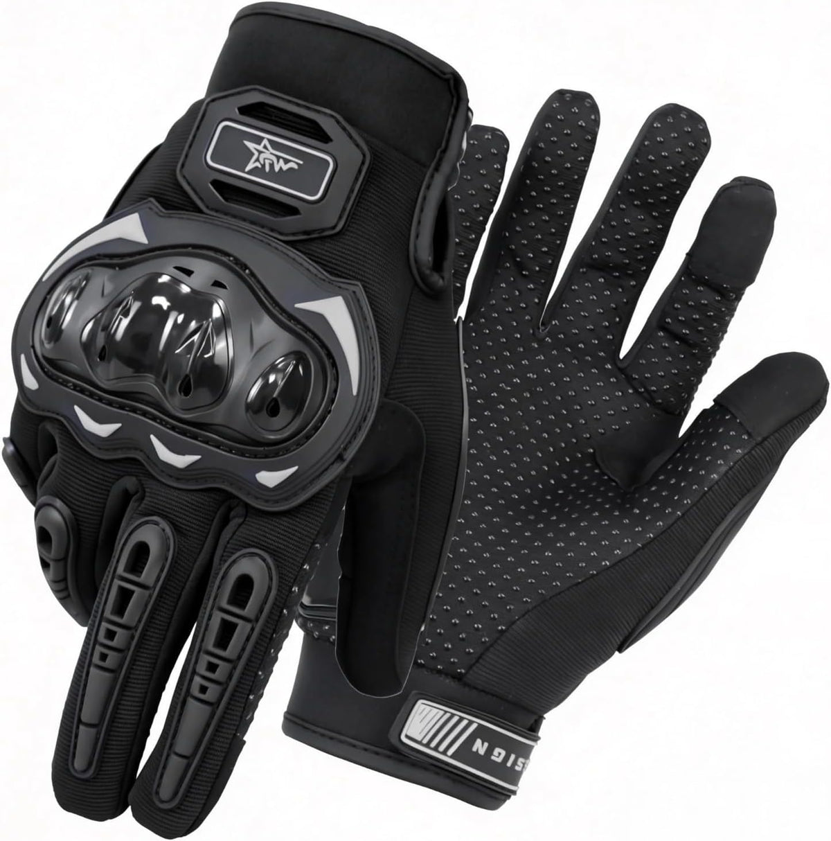 Heyjieyu Guantes de motocicleta transpirables para hombres y mujere...