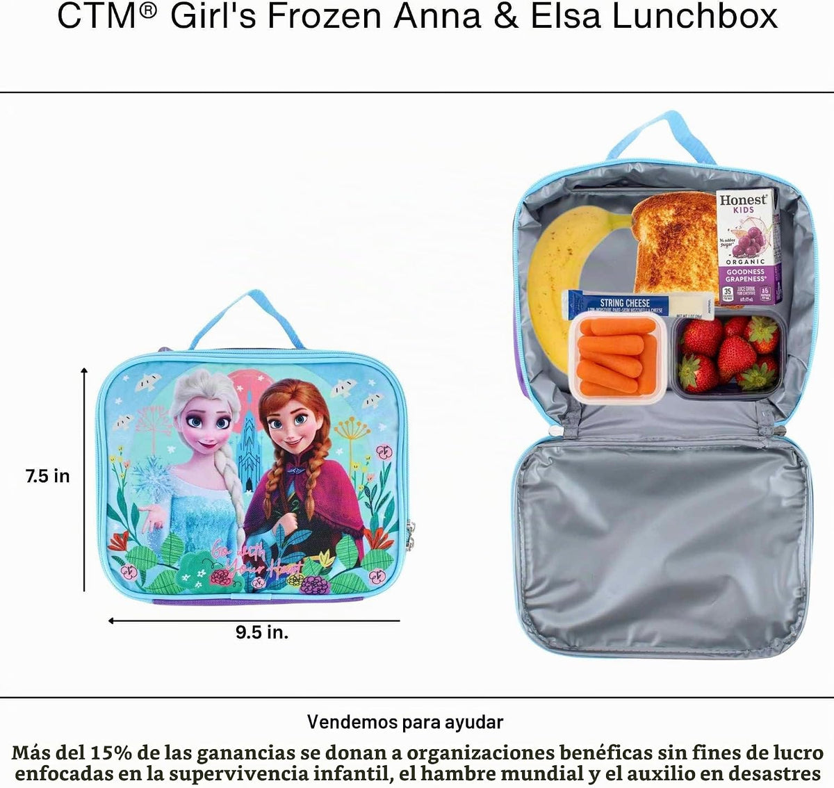 Lonchera aislada con licencia de Frozen de Disney