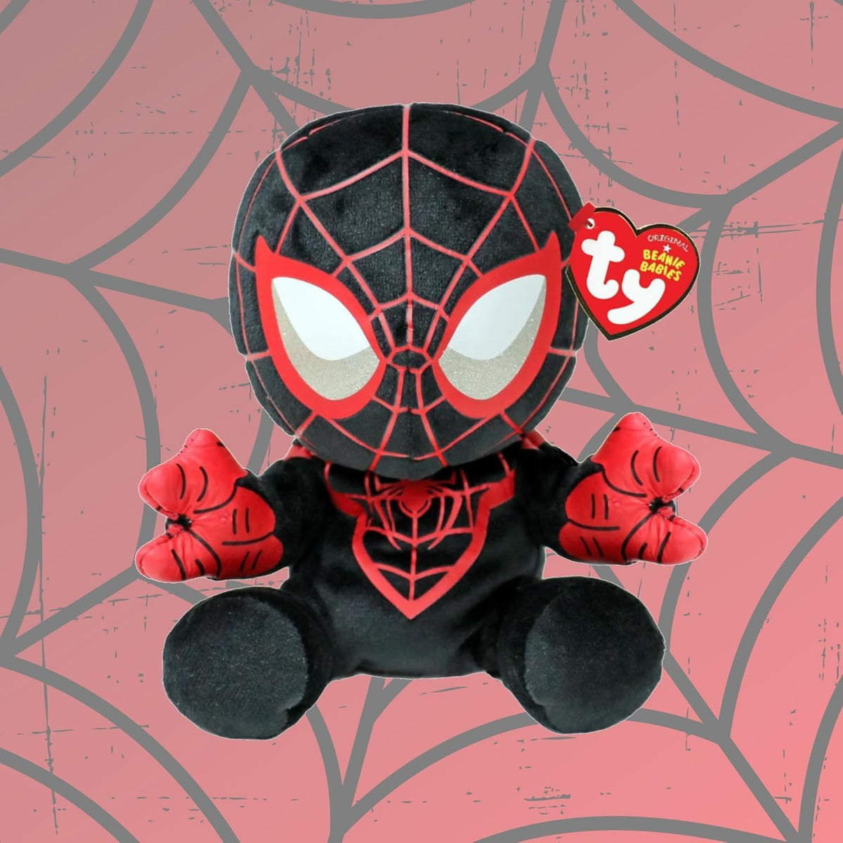 Ty Beanie Babies Marvel Miles Morales Suave 15 cm