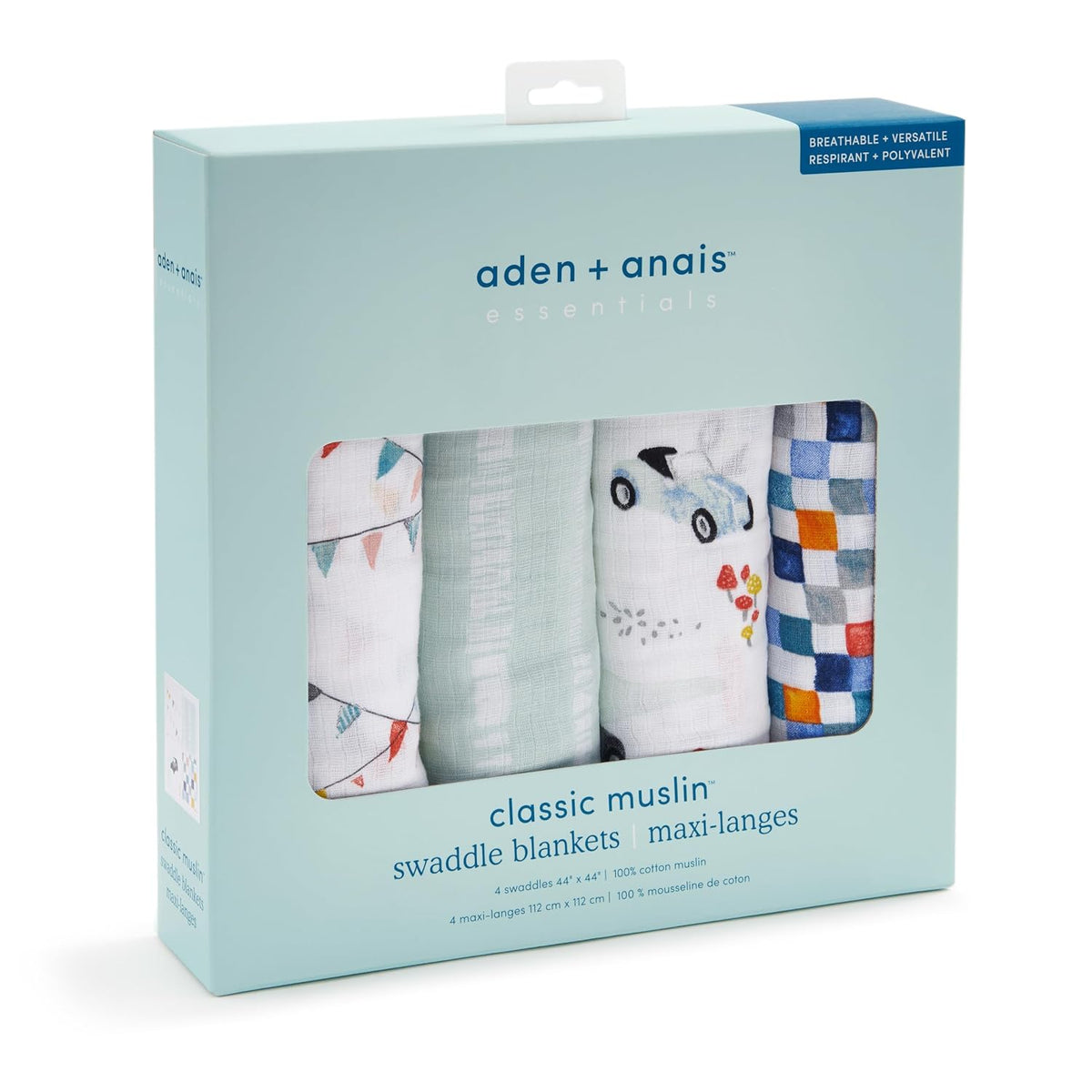 aden + anais Essentials - Mantas de muselina de algodón, manta tran...