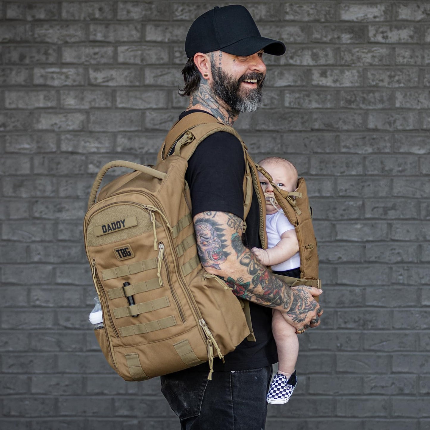 Tactical Baby Gear Daypack Mochila Táctica de Pañales para Papás -...