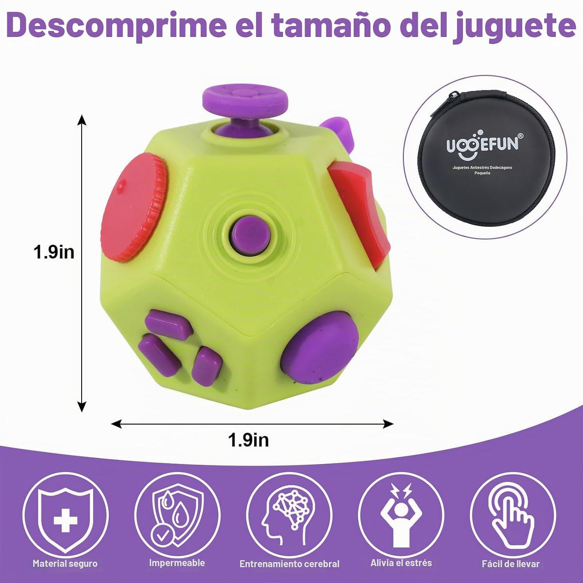 UOOEFUN Mini Cubos de Dedos, Juguetes Fidget Geniales para Niños y...
