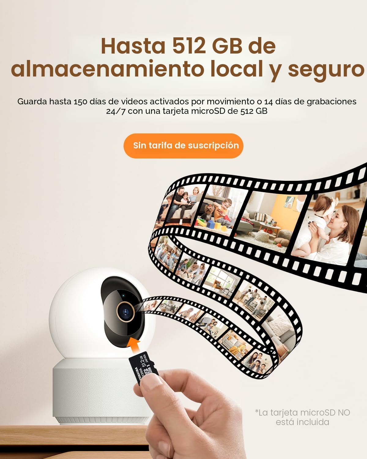 Anona Cámara interior 4K UHD, cámara de seguridad para mascotas\/pe...