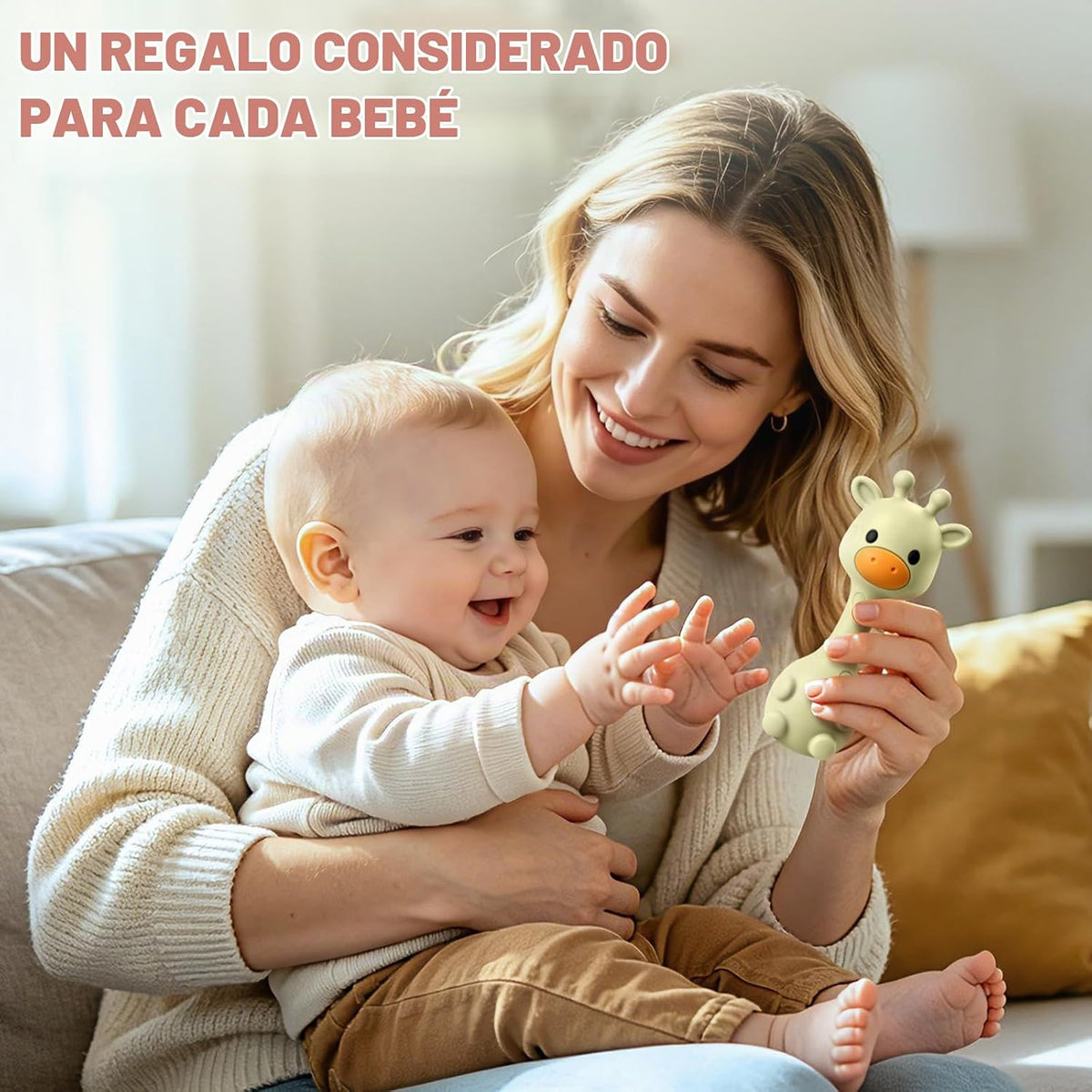 Juguetes para la dentición del bebé 3-6 6-12 meses, juguetes sonaje...