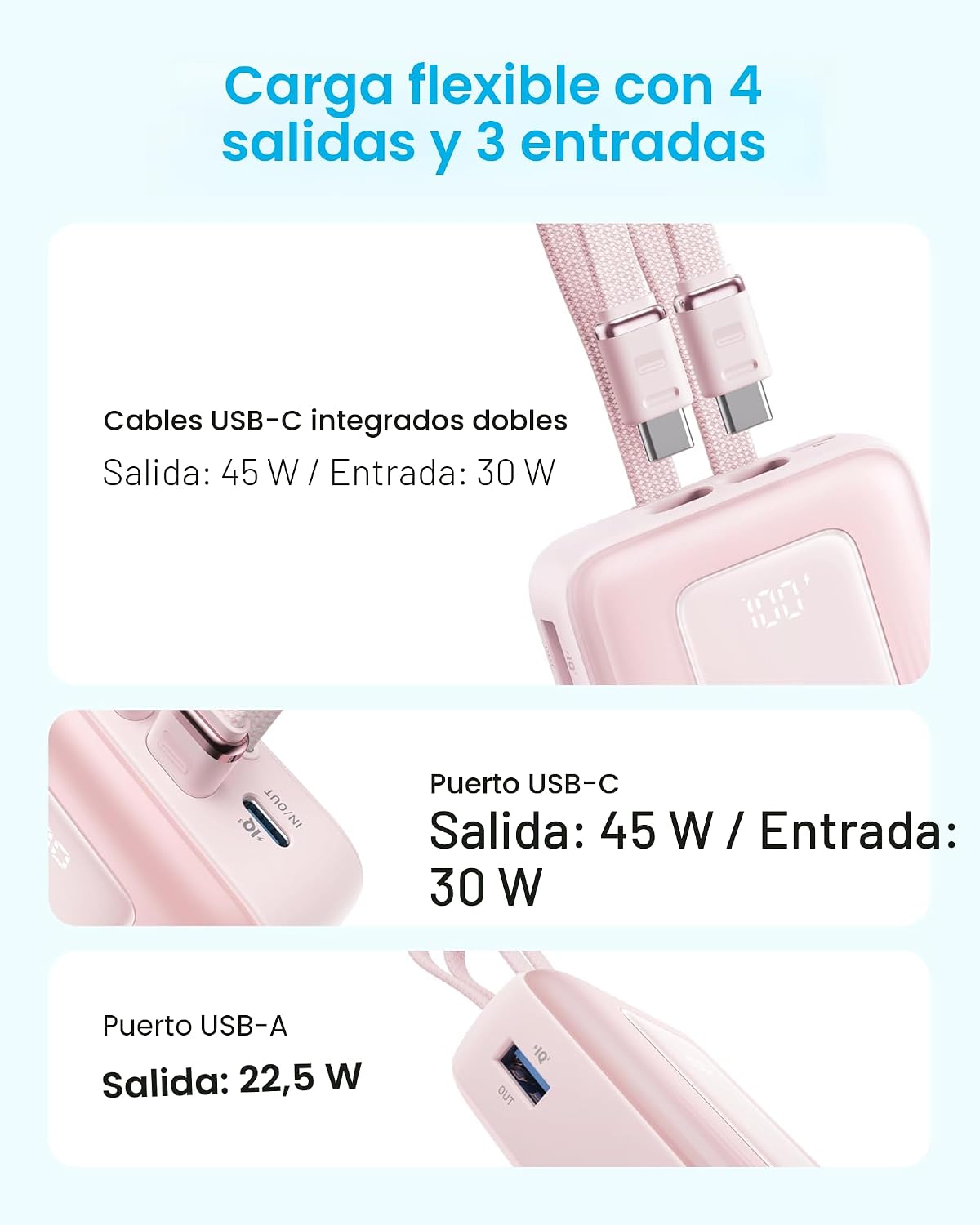 Anker Zolo - Banco de energía (versión actualizada 2025), carga ráp...