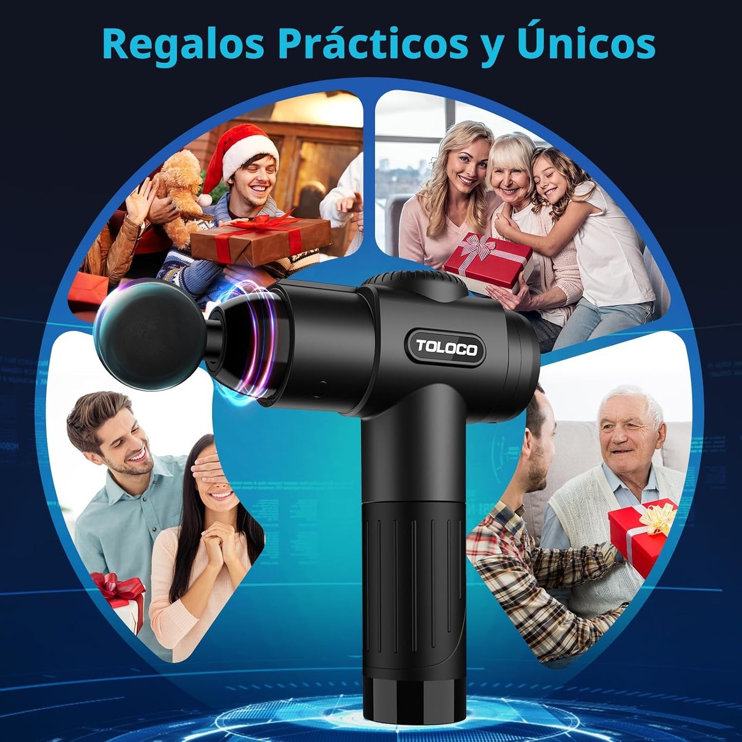 Pistola para masajes Toloco\u2013T11 Pro, de mano, para tejido musc...