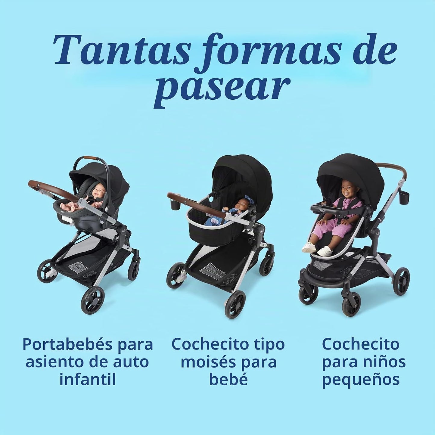 Graco Modos Sistema de viaje Nest, combo modular 3 en 1 para asient...