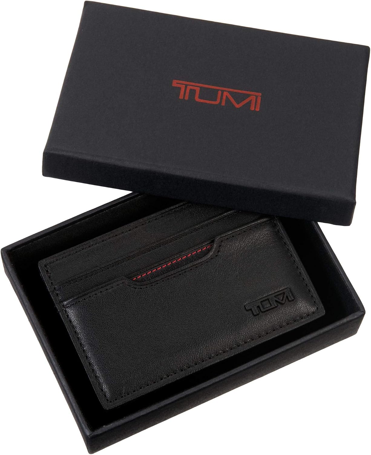 TUMI Delta - Funda de identificación delgada para hombre, Negro -