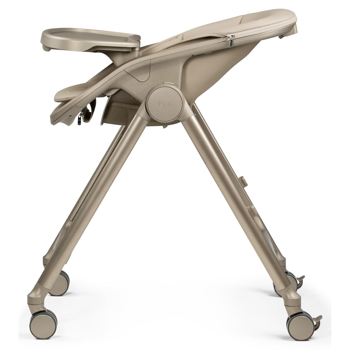 PEG Living, Grow with Baby Silla alta plegable, color arena espacia...