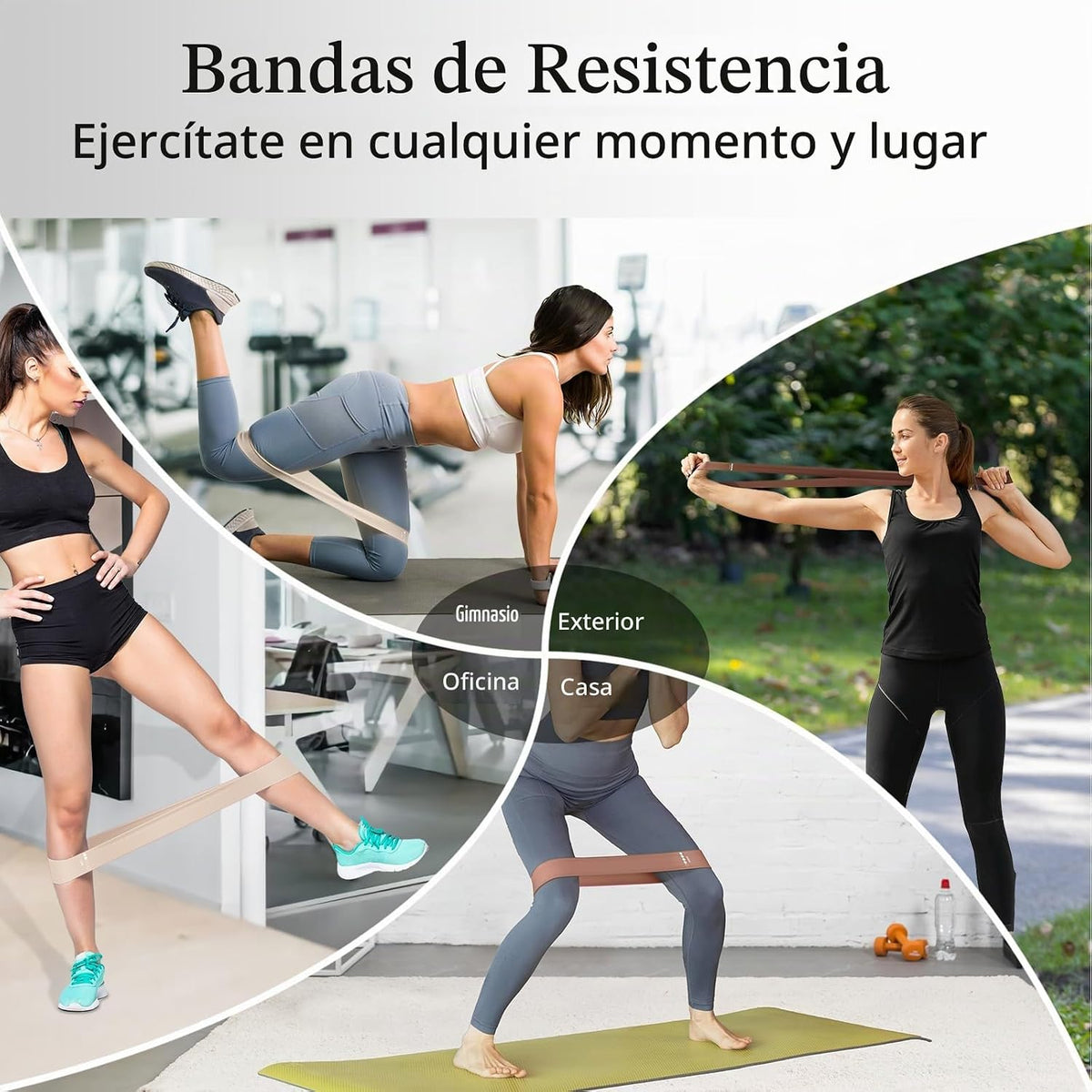 Bandas de Resistencia para Hacer Ejercicio, Bandas elásticas de Eje...