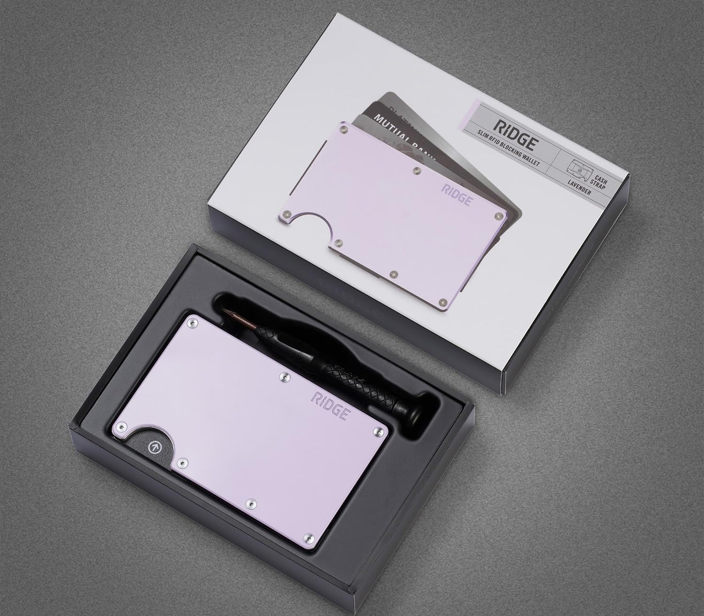 The Ridge Cartera delgada minimalista para mujer, con bloqueo RFID,...