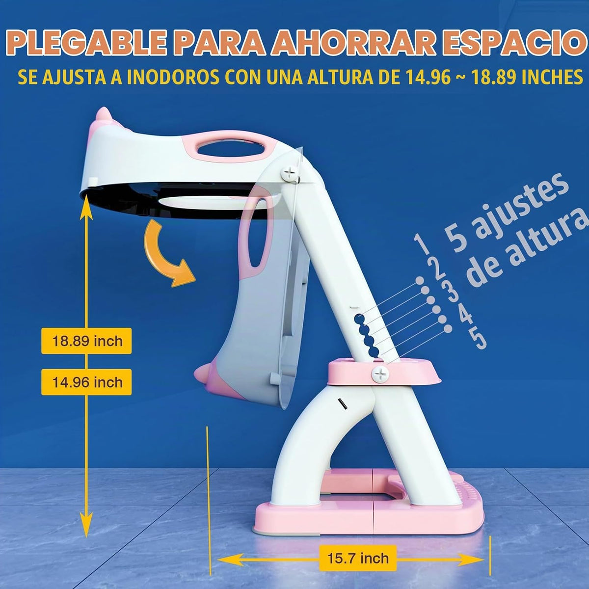 Inodoro de entrenamiento para ir al baño para niños pequeños, asien...