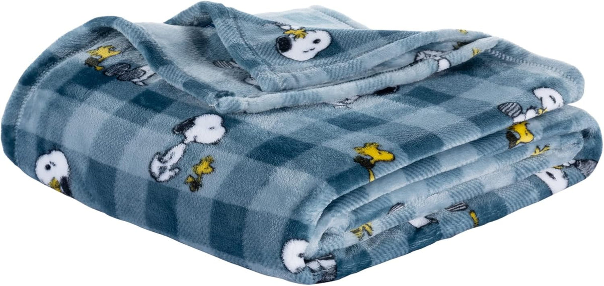 Berkshire Blanket Manta de terciopelo VelvetLoft® de Peanuts® con p...