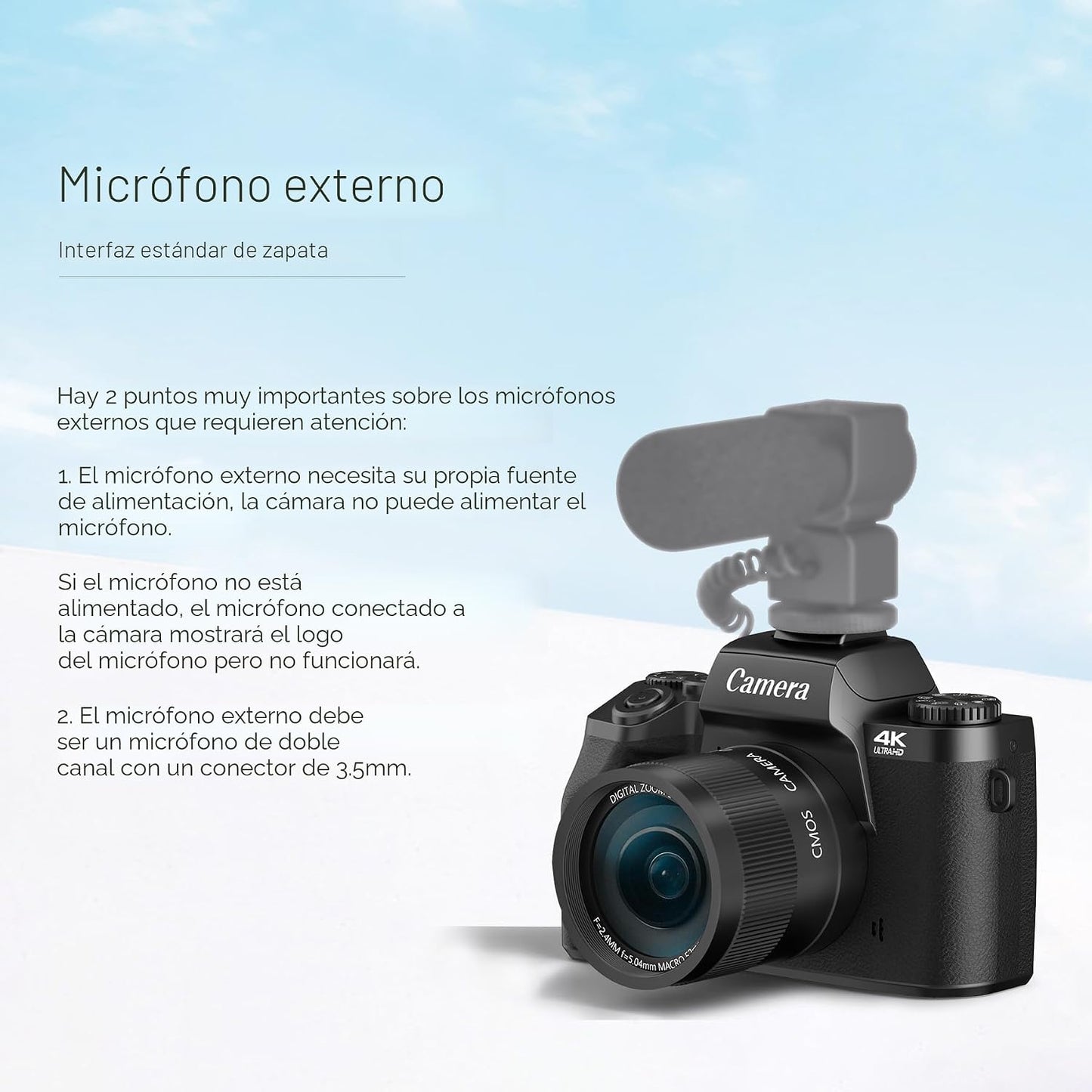 Saneen Cámara digital, cámaras 4K para fotografía y video, cámara d...