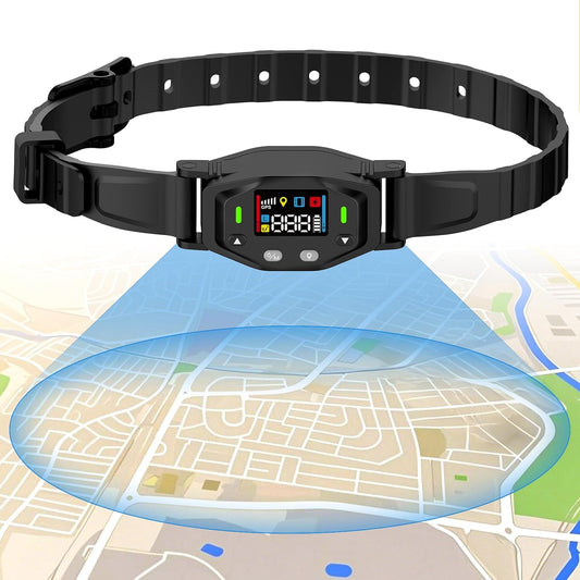 LINCAE Valla inalámbrica GPS para perro, valla eléctrica para colla...