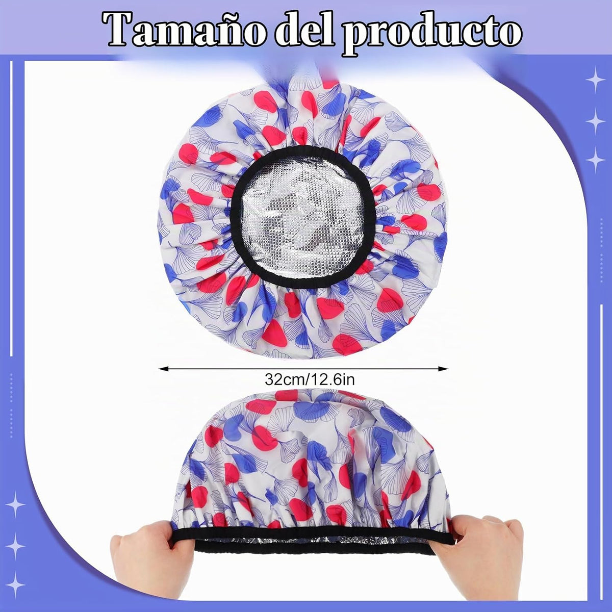 Paquete de 2 gorras de acondicionamiento profundo, gorras de doble...