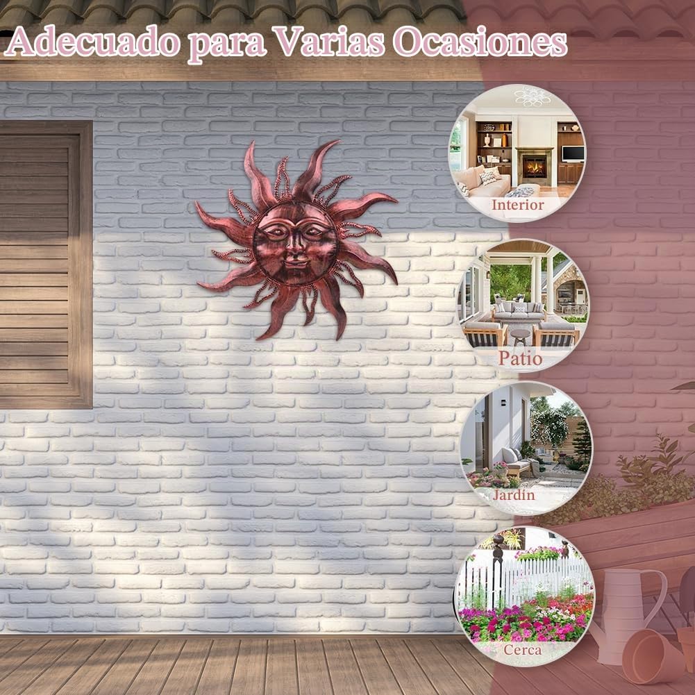HOBYLUBY Decoración de pared para exteriores de 28 pulgadas, a prue...