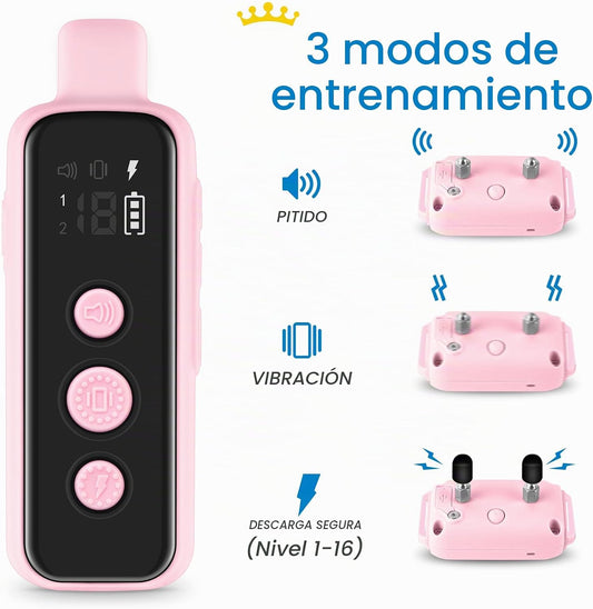 Bousnic Collar de choque para perros para 2 perros \u2013 (8-120 li...