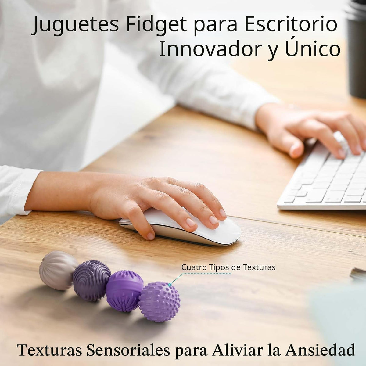 luckdoor Bolas Magnéticas de Silicona Juguetes Fidget para Adultos...