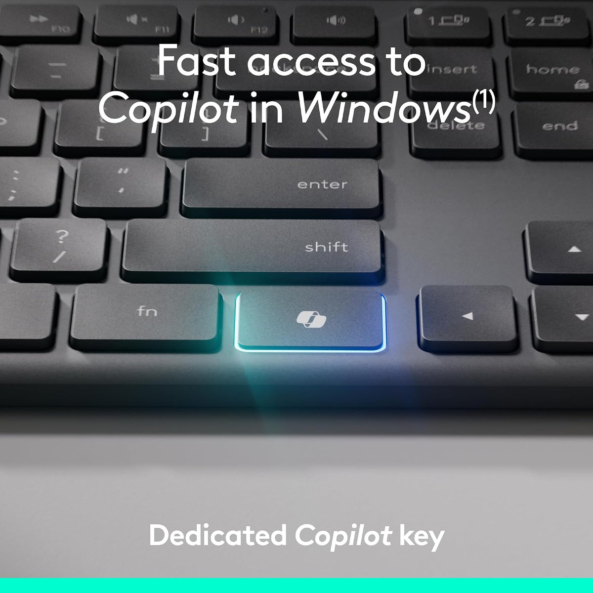 Combo Logitech Signature Slim MK955 para empresas - Edición Copilot...