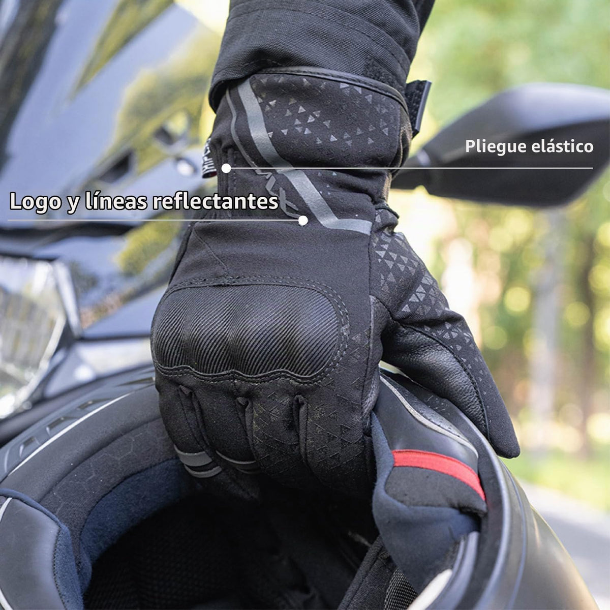 VXW Guantes de motocicleta de invierno para hombres y mujeres, impe...