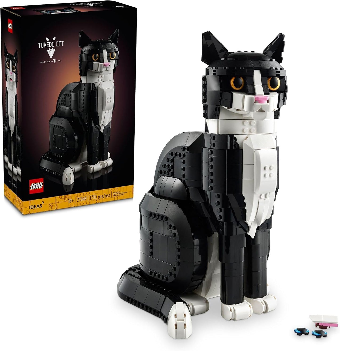 LEGO Ideas Tuxedo Cat - Juegos de construcción para adultos, mayore...