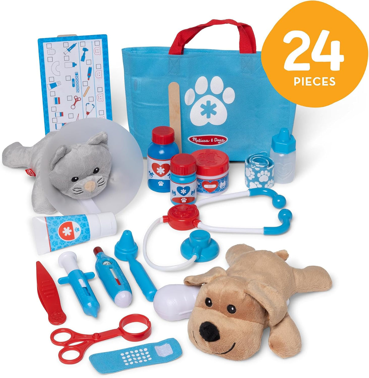 Melissa &amp; Doug Examine &amp; Treat Pet Vet Play Set \u2013 Jueg...