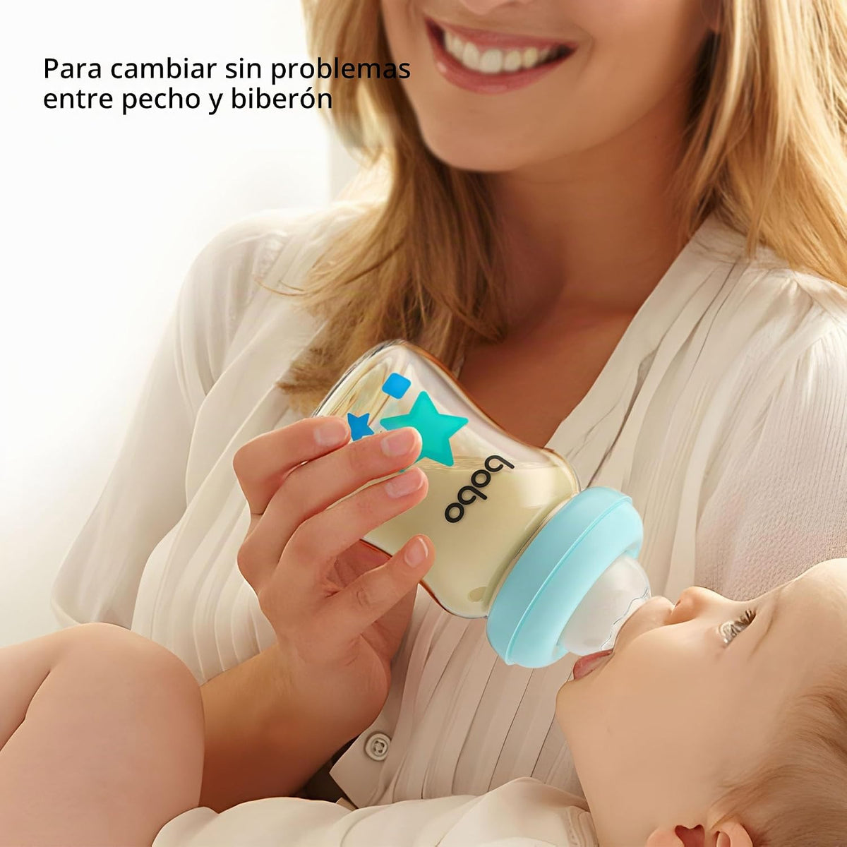 YOHKOH PPSU - Biberón para bebé de cuello ancho, biberón anti-cólic...