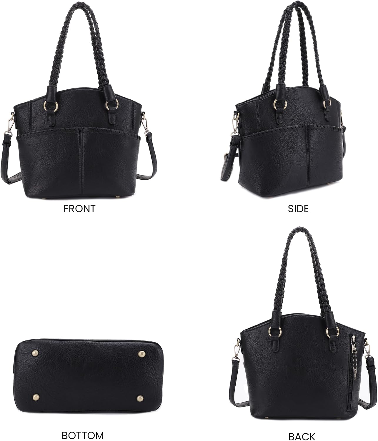 JESSIE &amp; JAMES Bella - Bolsas de mano ocultas para mujer con ce...