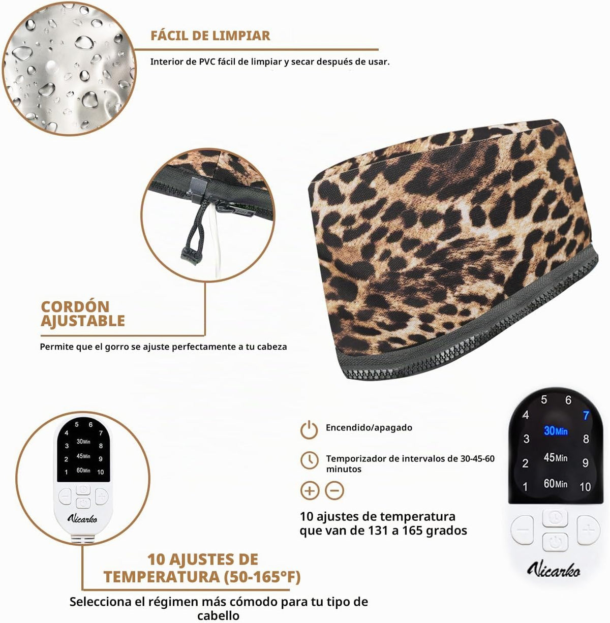 VICARKO Gorro térmico térmico para acondicionamiento profundo con e...