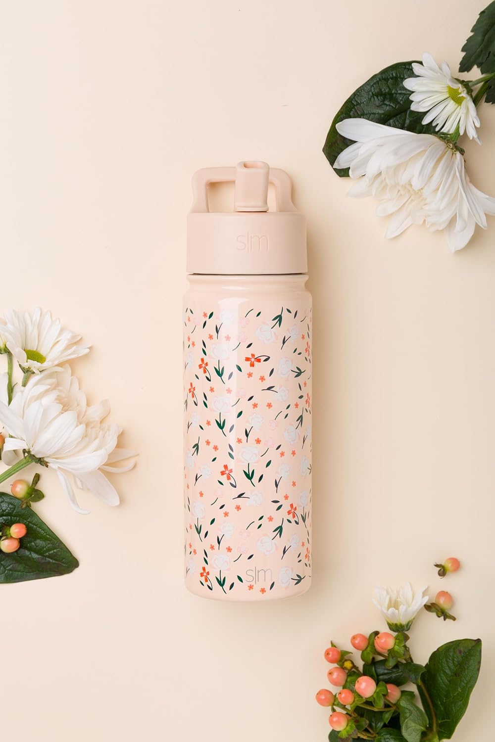 Simple Modern Kids Summit - Botella de agua con tapa con pajilla, v...