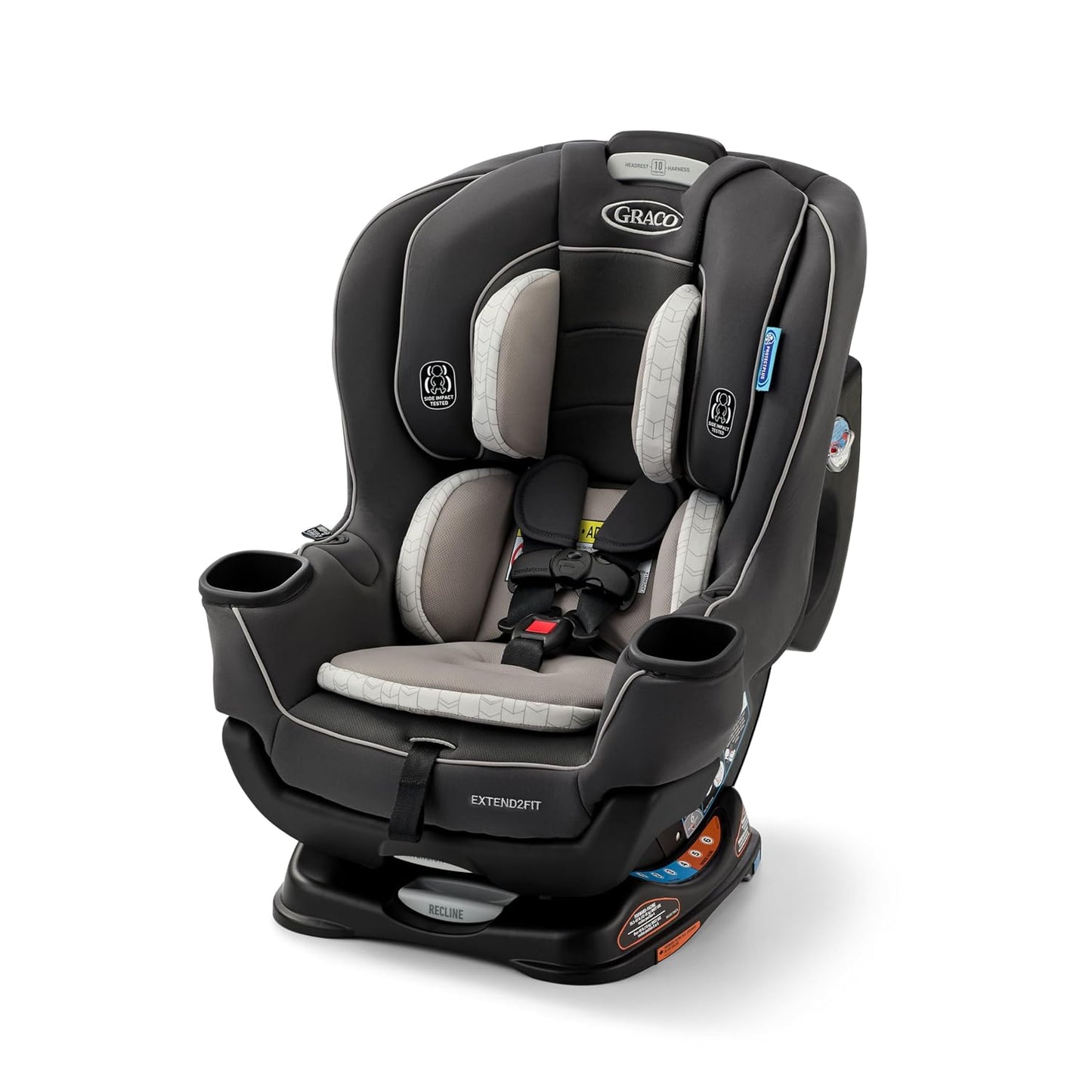 Asiento de coche convertible Graco Extend2Fit para bebé, orientació...