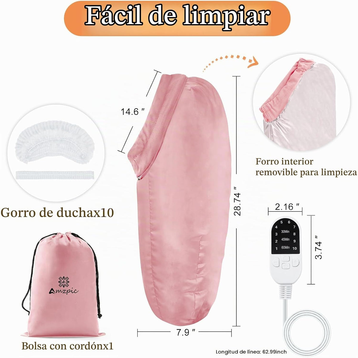 Gorro térmico para acondicionamiento profundo, vaporizador para cab...