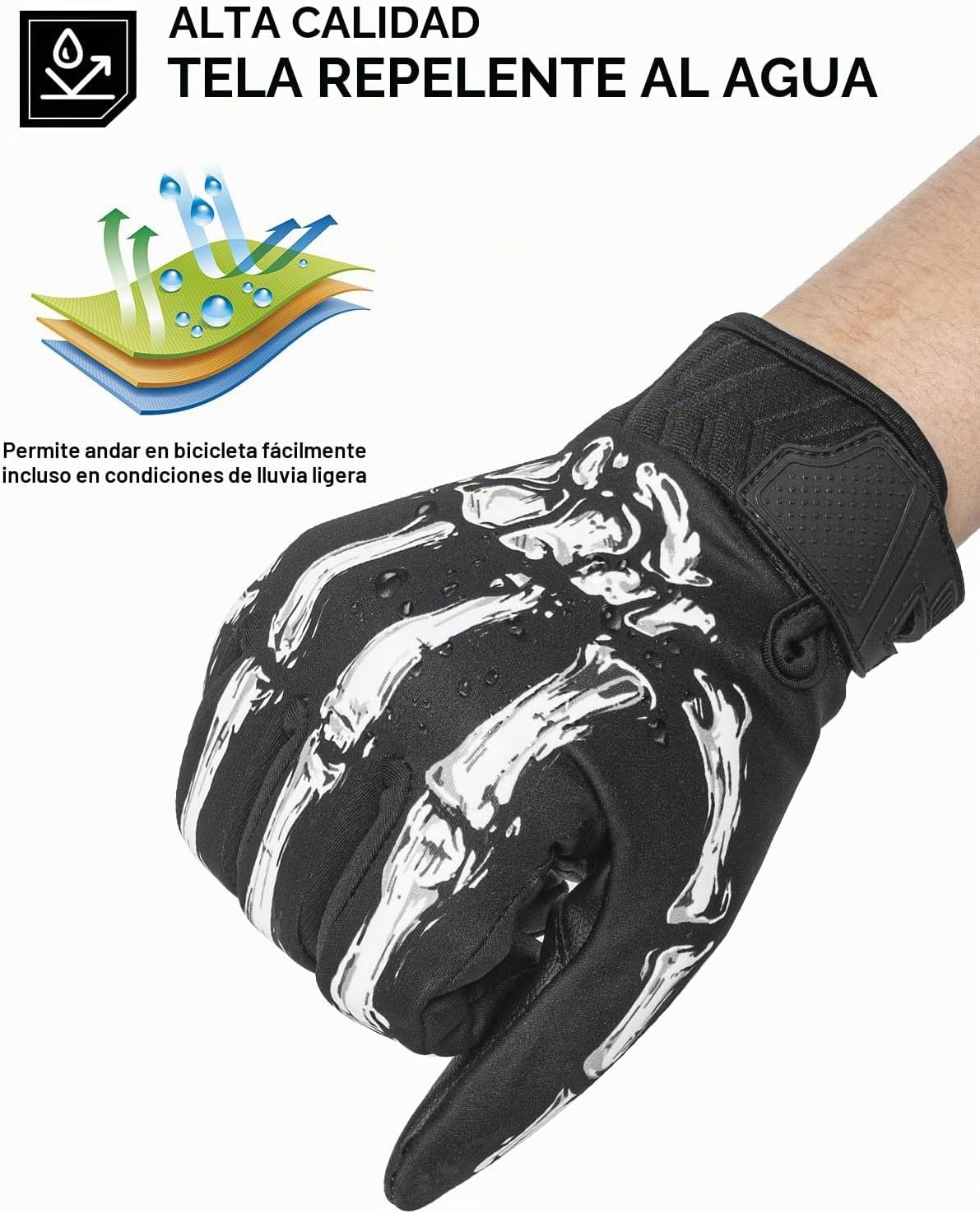 RIGWARL Guantes impermeables para clima frío y frío, guantes de inv...