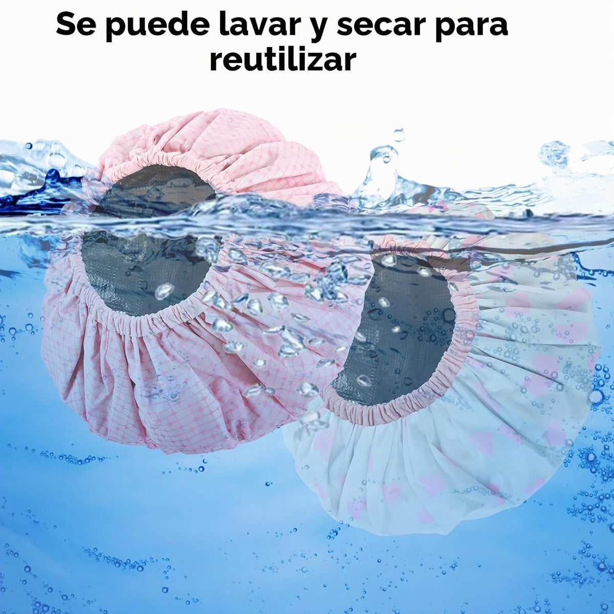 2 gorras de tratamiento de aceite caliente para el cabello de la se...