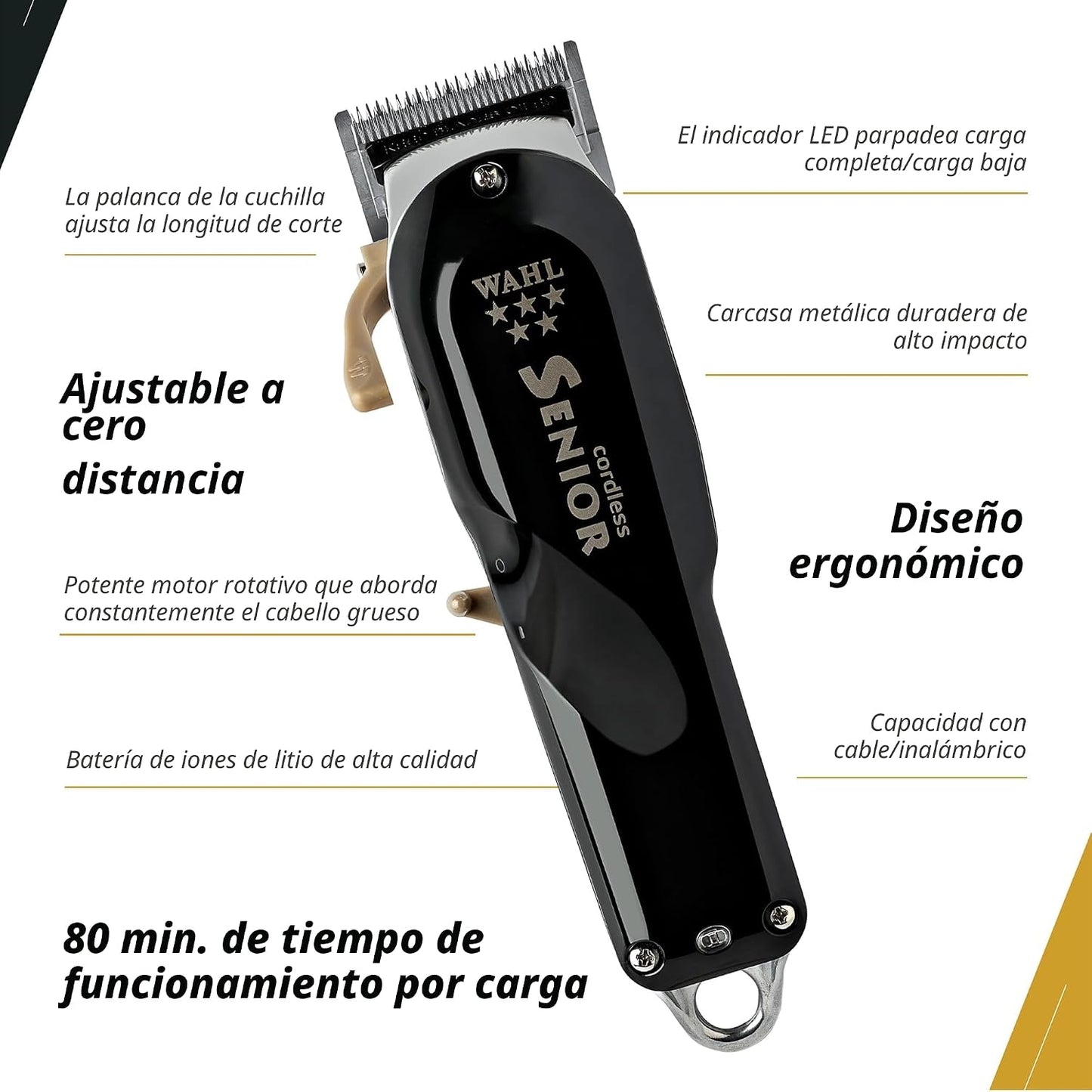 Wahl Professional Serie 5 Estrellas Inalámbrico Senior (#8504-400)...