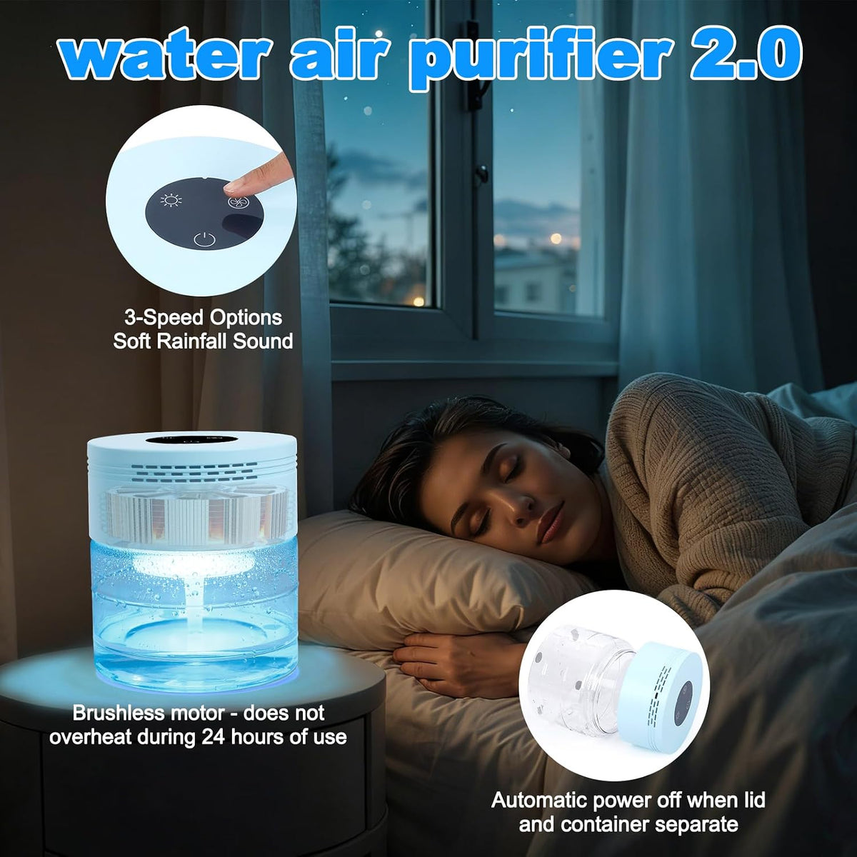 Purificadores de aire de agua para el hogar, purificadores de aire...