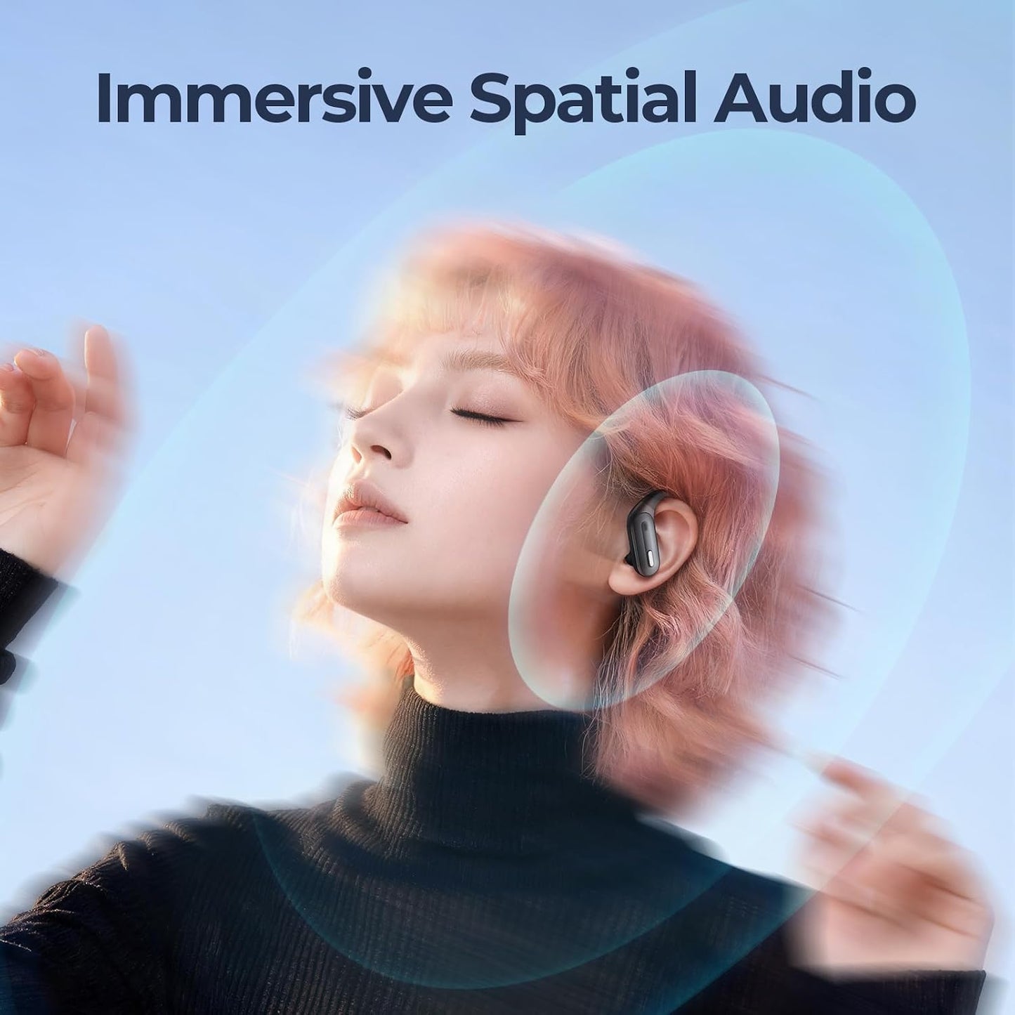 GNMN Auriculares inalámbricos con cancelación activa de ruido, auri...